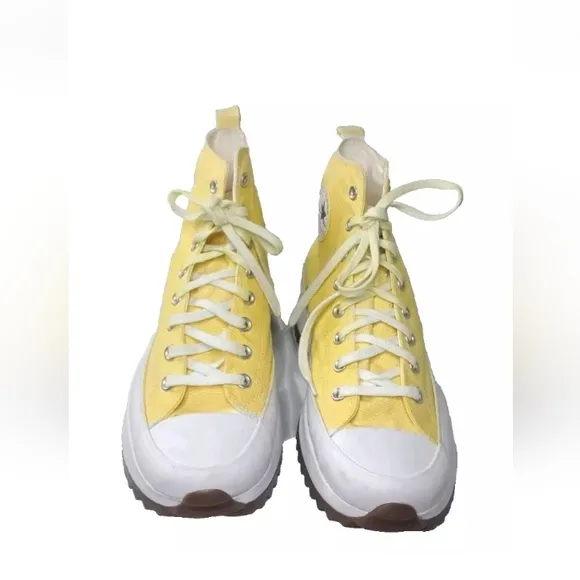 Converse Run Star Hike Platform  High Top Shoes Men's Size 11.5 Yellow