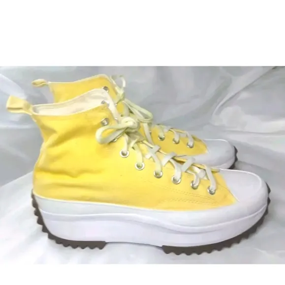 Converse Run Star Hike Platform  High Top Shoes Men's Size 11.5 Yellow
