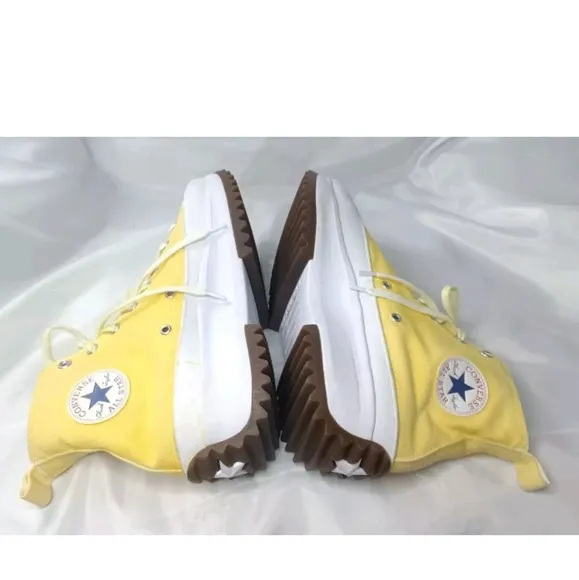 Converse Run Star Hike Platform  High Top Shoes Men's Size 11.5 Yellow