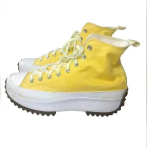 Converse Run Star Hike Platform  High Top Shoes Men's Size 11.5 Yellow