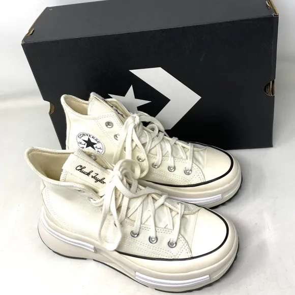 Converse Run Star Legacy CX Platform Shoes Canvas White Sneakers Women A00868C