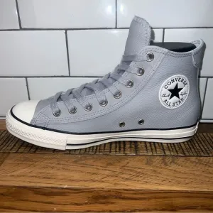 CONVERSE Chuck Taylor All Star Wide Gray Leather &amp; Suede Men's Shoes Limited Ed