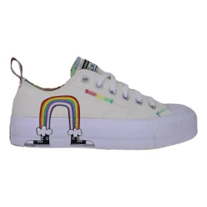 Converse Ctas Lift Ox Egret/University Red Platform Rainbow Pride