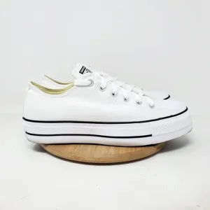 Converse Lift Platform Shoes Women 11 White Canvas Chuck Taylor All Star Sneaker