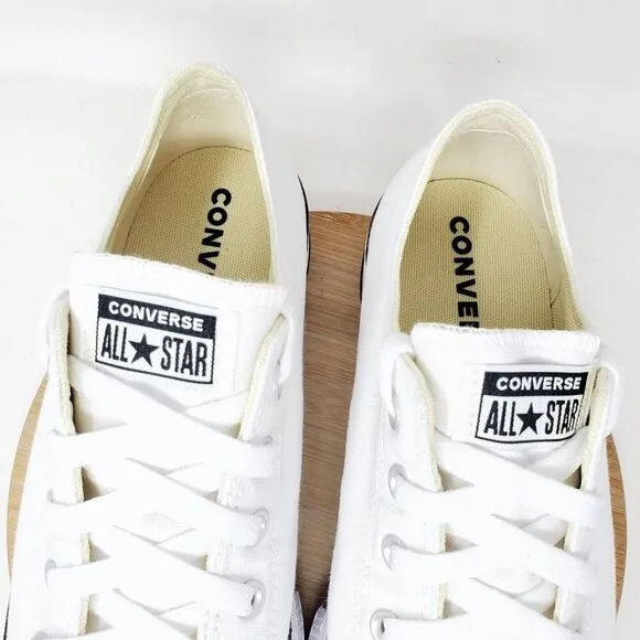 Converse Lift Platform Shoes Women 11 White Canvas Chuck Taylor All Star Sneaker