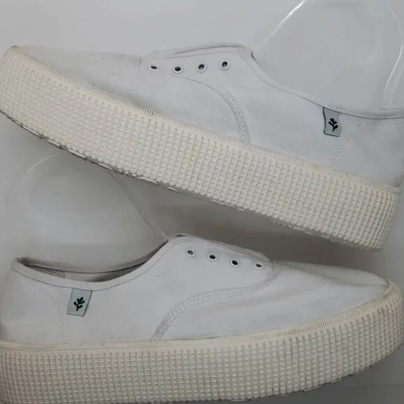 Cool Planet by Steve Madden Women Sneakers Lace Up Shoes White 9.5