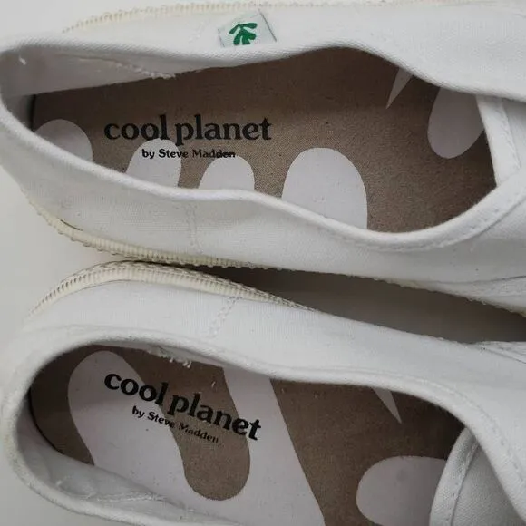 Cool Planet by Steve Madden Women Sneakers Lace Up Shoes White 9.5