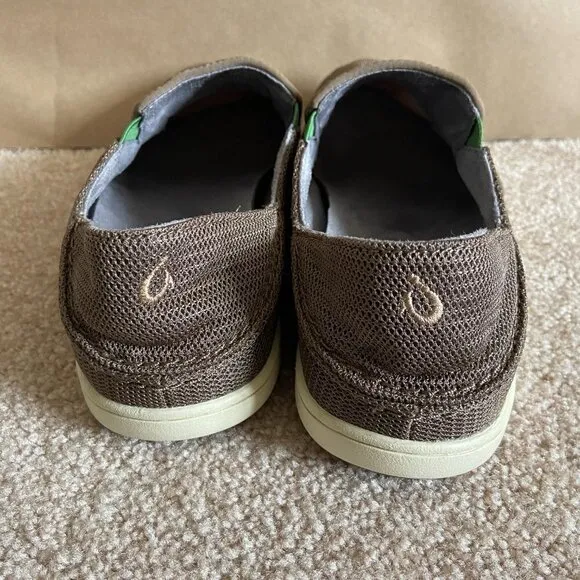COPY - OluKai Nohea Mesh Slip On Shoe l Mustang/Lime Green Size 8.5