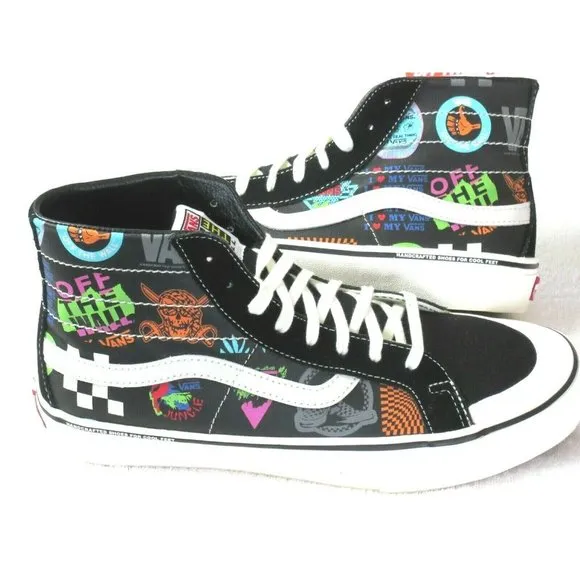 COPY - Vans Mens Sk8-Hi 138 Decon V66 Logo Canvas Classic Skate shoes Size 9.5 …
