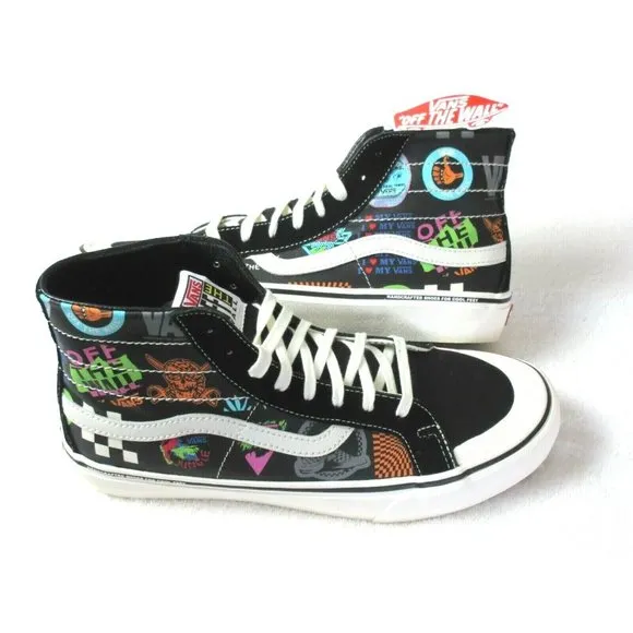 COPY - Vans Mens Sk8-Hi 138 Decon V66 Logo Canvas Classic Skate shoes Size 9.5 …