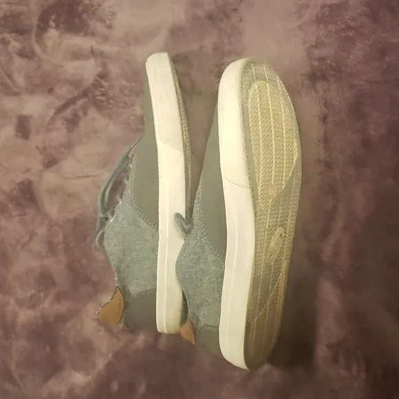 Crevo Tiller‎ Gray and Tan Two Tone Canvas Casual Shoes 10