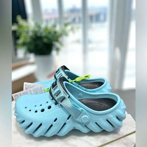 Crocs Echo Clog Low Casual Slip On Clogs Shoes 207937-411 Size 4 Men 6 Women
