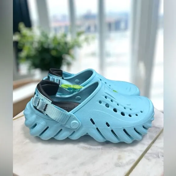 Crocs Echo Clog Low Casual Slip On Clogs Shoes 207937-411 Size 4 Men 6 Women