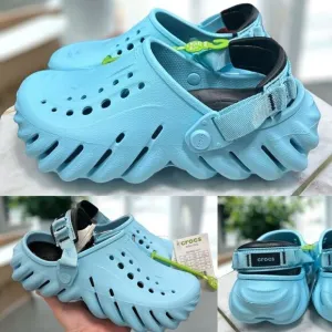 Crocs Echo Clog Low Casual Slip On Clogs Shoes 207937-411 Size 4 Men 6 Women