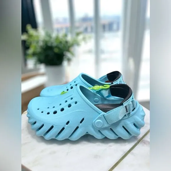 Crocs Echo Clog Low Casual Slip On Clogs Shoes 207937-411 Size 4 Men 6 Women