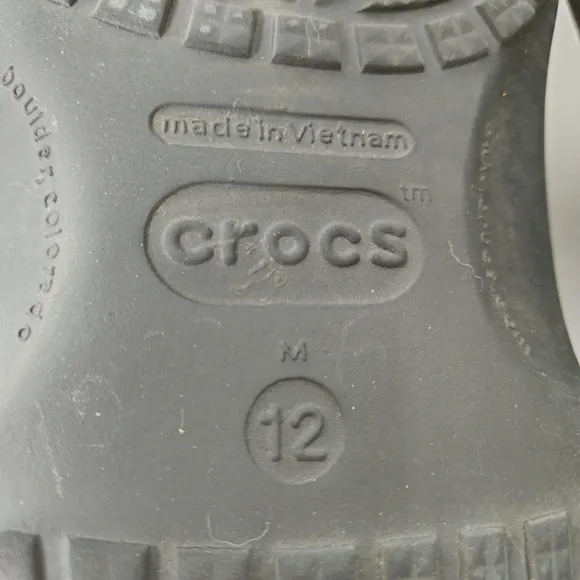 Crocs X Disney Mens Sz 12 Buffalo Check Plaid Sandals Mickey Cutouts *Ltd Ed*