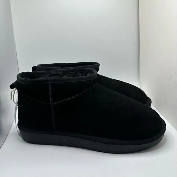 CUSHIONAIRE Women's pull on boot 10 BLACK
