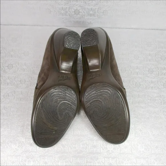 DANSKO Brown Suede Heel Shoes Size 41(9.5)