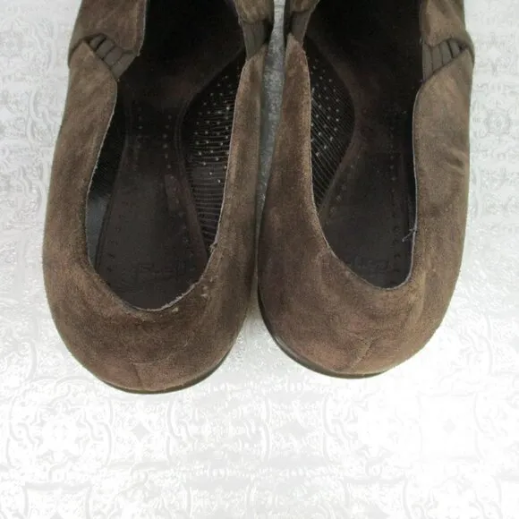 DANSKO Brown Suede Heel Shoes Size 41(9.5)