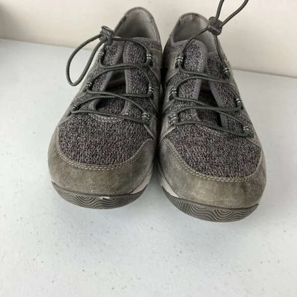 Dansko Holland Suede Bungee Sneakers Shoes Grey Size 40