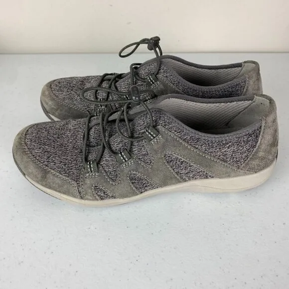 Dansko Holland Suede Bungee Sneakers Shoes Grey Size 40