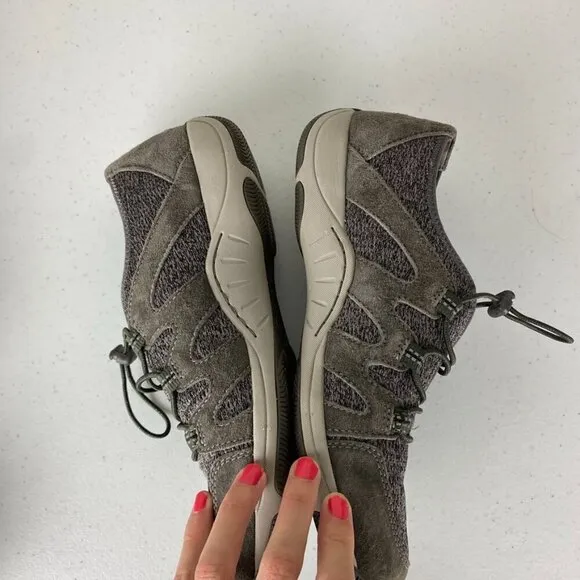 Dansko Holland Suede Bungee Sneakers Shoes Grey Size 40