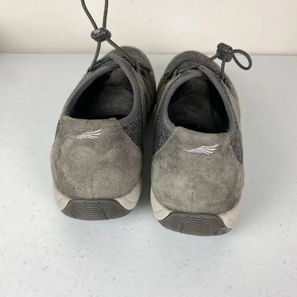 Dansko Holland Suede Bungee Sneakers Shoes Grey Size 40