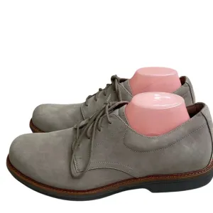 Dansko Josh Shoes Oxford Taupe Nubuck Suede Leather Mens Size 47 USA 13.5-14