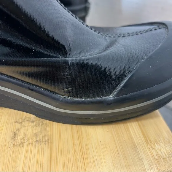 Dansko Vail Rain Boots Canvas Rubber Women’s Black 6.5US 4.5UK 37EU