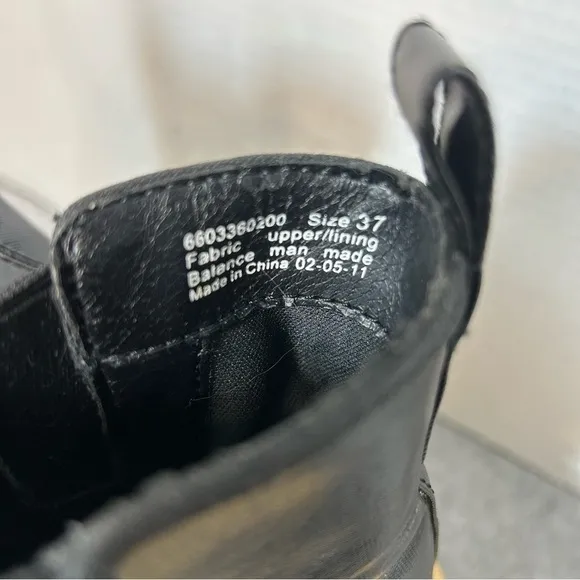 Dansko Vail Rain Boots Canvas Rubber Women’s Black 6.5US 4.5UK 37EU