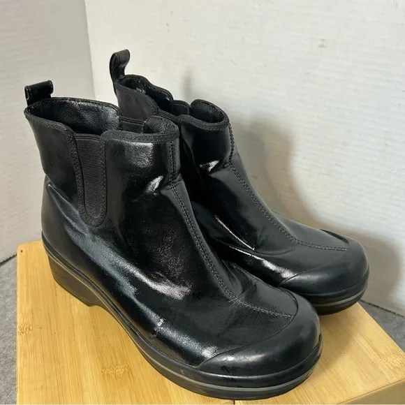 Dansko Vail Rain Boots Canvas Rubber Women’s Black 6.5US 4.5UK 37EU