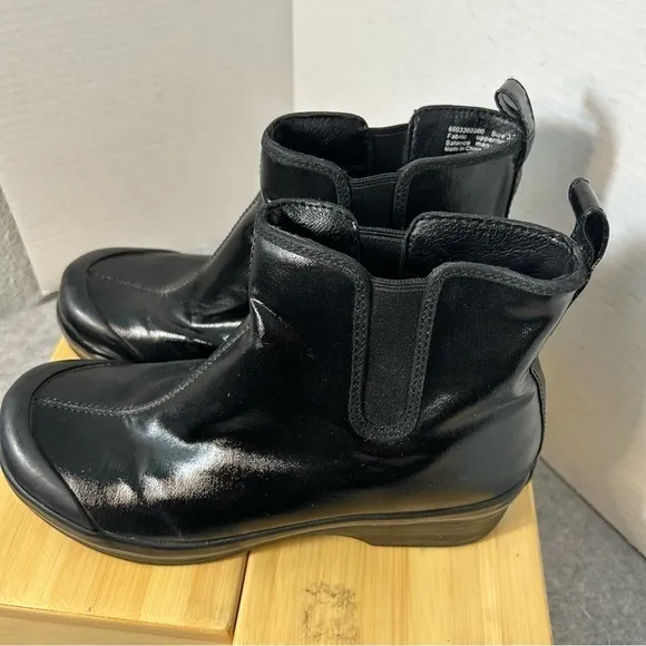 Dansko Vail Rain Boots Canvas Rubber Women’s Black 6.5US 4.5UK 37EU