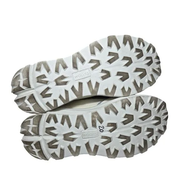 Darc Sport White and Gray Athletic Shoes with Chunky Sole