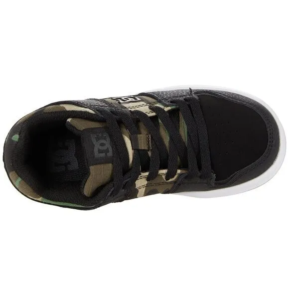 DC Kids Court Graffik Skate Shoes Camo Accents Sneakers - Size 4.5