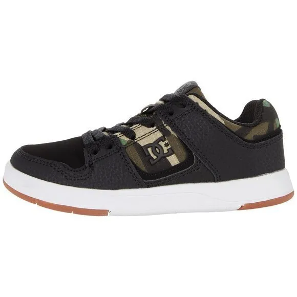 DC Kids Court Graffik Skate Shoes Camo Accents Sneakers - Size 4.5