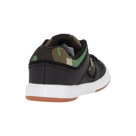 DC Kids Court Graffik Skate Shoes Camo Accents Sneakers - Size 4.5
