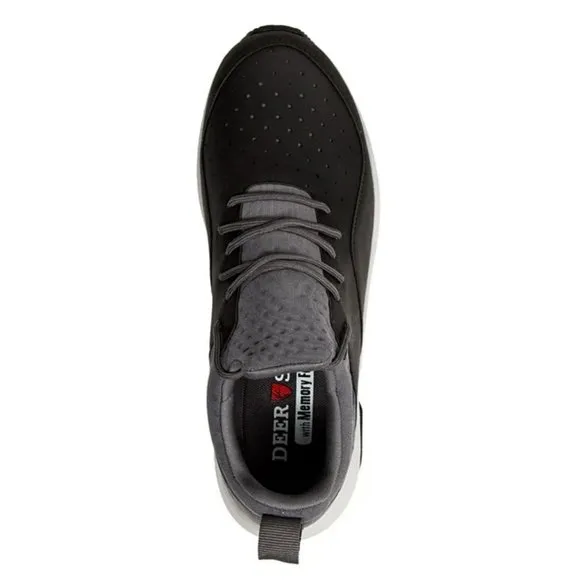 Deer Stags Contour Men's Shoes - 9 W - Black &amp; Grey - NIB