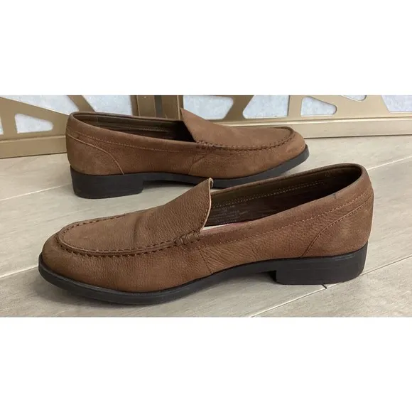 Denim &amp; Supply Ralph Lauren Sandi Brown Leather Loafer Men Slip On Shoes 13 D