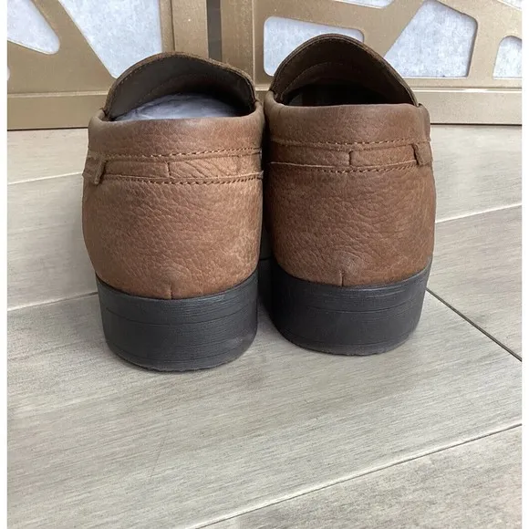 Denim &amp; Supply Ralph Lauren Sandi Brown Leather Loafer Men Slip On Shoes 13 D