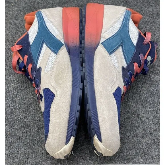 Diadora Shoes Mens Size 10 11N902 Swedish Sunset Sneakers Blue Pink Suede Casual