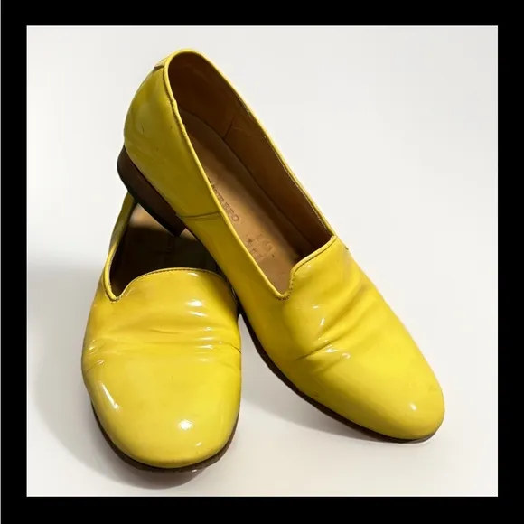 Dieppa Restrepo 5338 54 Slip Ons Loafers Flats Dress Shoes Yellow US 10