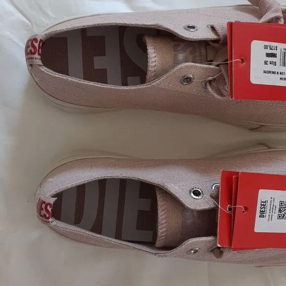 DIESEL Athos 8 Low Women's Sneakers, Pink, Euro size 39, US 8.5 NWT