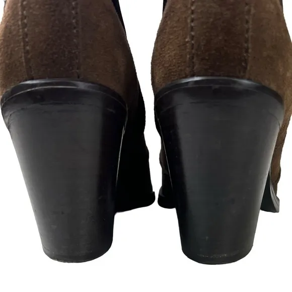 DIESEL D-Kinley Boots Ankle Suede Dark Brown Women’s Sz US 8.5