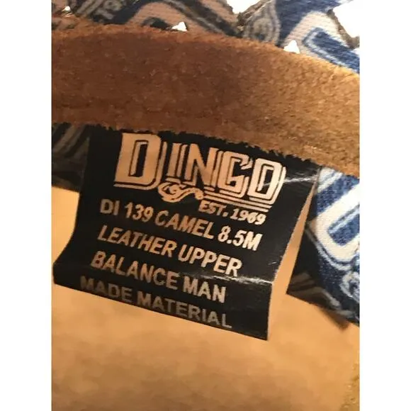 Dingo Heat Wave Camel Leather Mocassin Sandals Womens  8.5