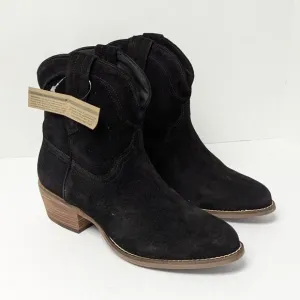 Dingo Tumbleweed Western Boots, Black Suede, Women's 9 M