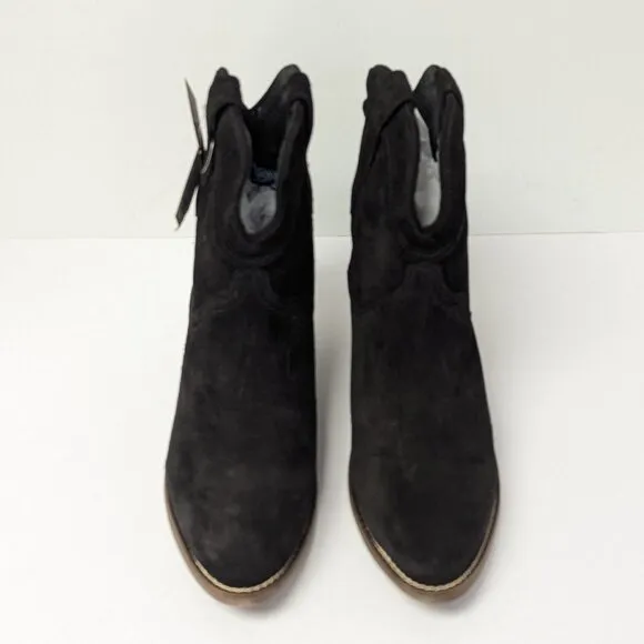 Dingo Tumbleweed Western Boots, Black Suede, Women's 9 M