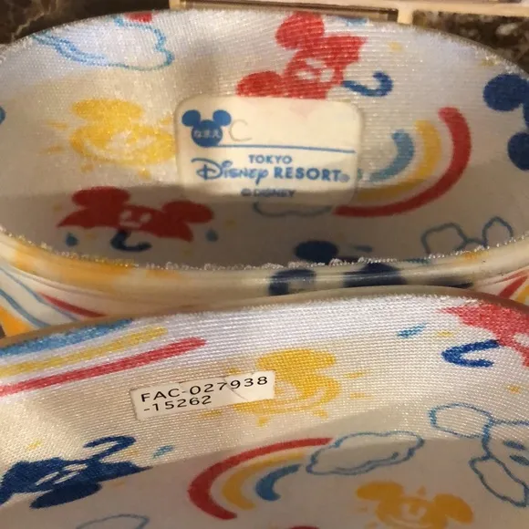 Disney Resorts Tokyo Mickey Mouse rainbow rubber rain‎ boots size S (1-2year)