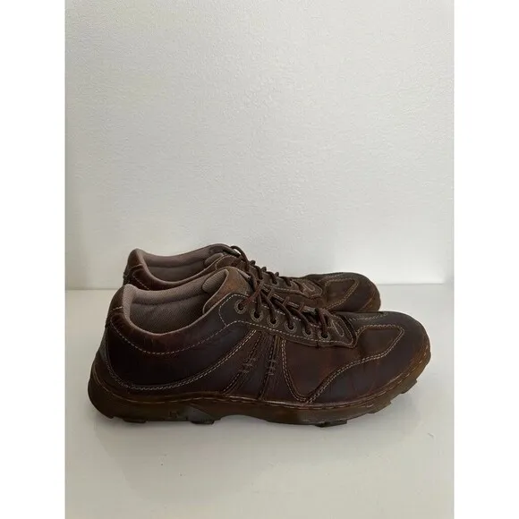 Doc Marten Kurt Vintage Leather Sneakers Low Top Laces Brown Grunge Men's Sz 13