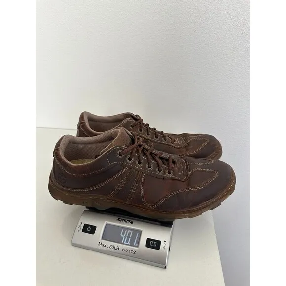 Doc Marten Kurt Vintage Leather Sneakers Low Top Laces Brown Grunge Men's Sz 13