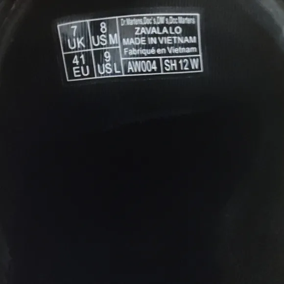 Doc Martens Classic Black Leather Unisex Shoes